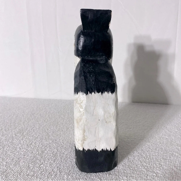 James Haddon Hand  Carved Wood Folk Art Cat Statue Kitty - Picture 10 of 16